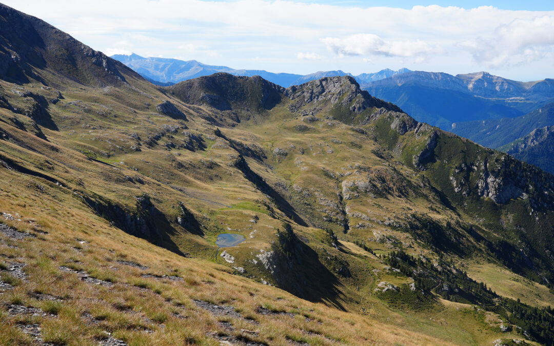 Picos del Cabo (2415 m – 2428 m) – Pic de Marty Caberrou (2677 m) – Pic de Bataillence (2602 m) depuis le paravalanche de Salcorz