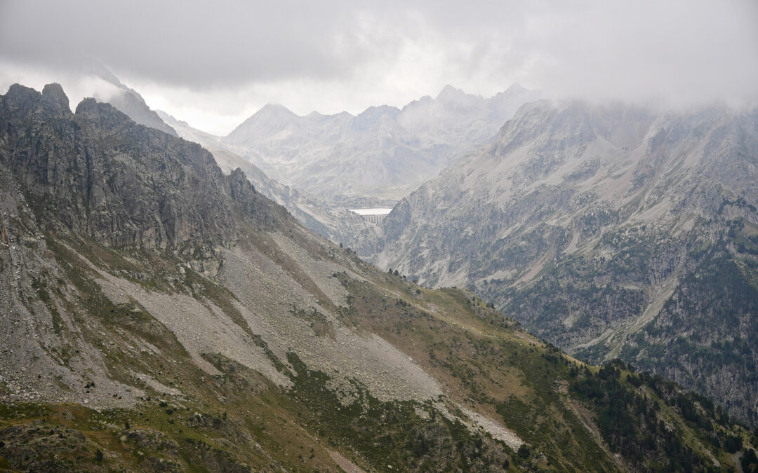 Pic de Sobe (2624 m) depuis la centrale de la Sarra