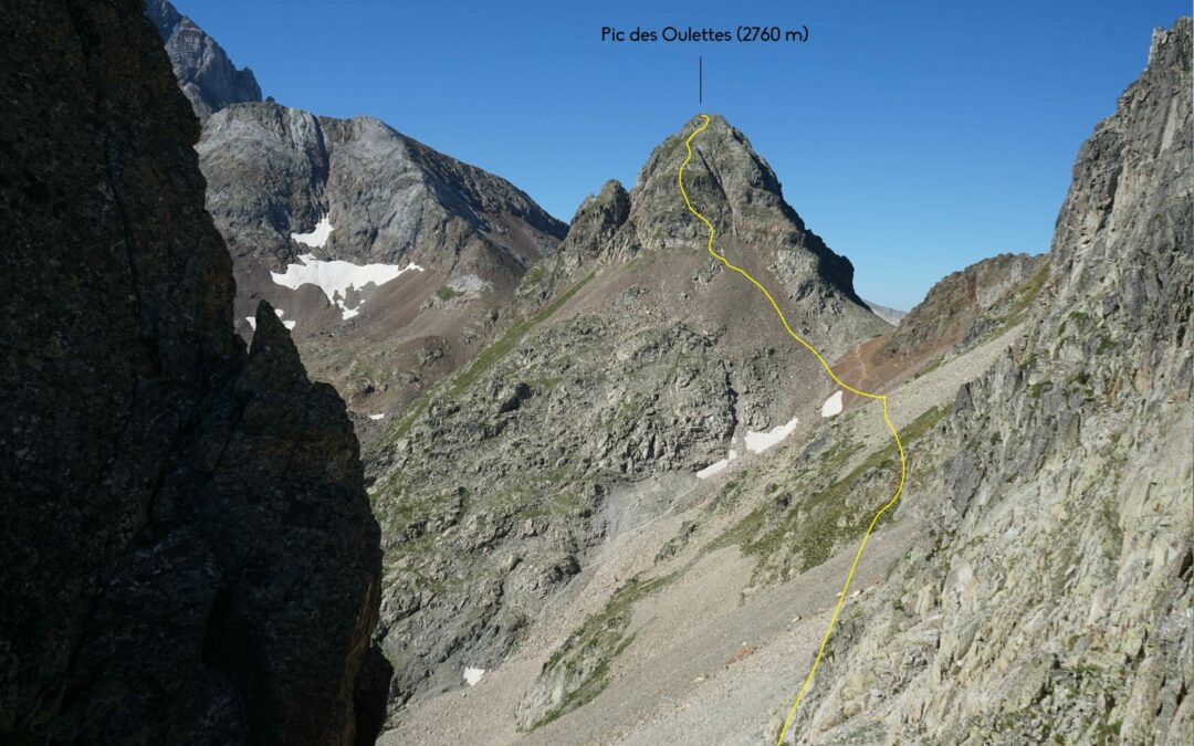 Pointe des Frères Couffitte (2826 m) – Pic des Oulettes (2760 m) depuis le Pont d’Espagne